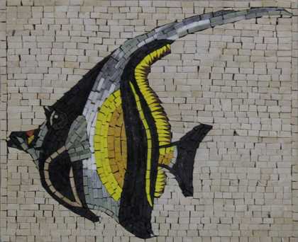 AN1233 Cool Colorful Fish Pool Bathroom  Mosaic