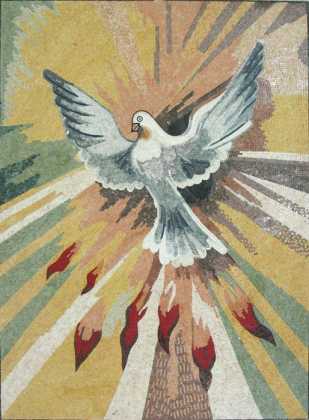 AN749 Dove of peace Mosaic