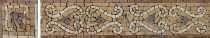 BD1055 Earth Tone Esses Tones Border Listello  Mosaic