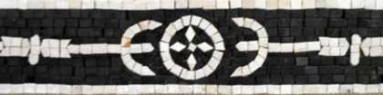 BD42 Black & White Border Mosaic