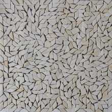 Crema Marfil Crazy Cut Mosaic