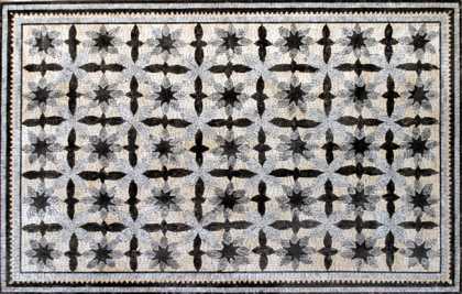 CR115 B&W floral design Mosaic