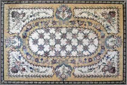 CR20 Colorful floral art carpet Mosaic