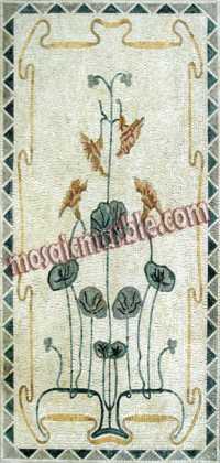 CR317 Simple rectangular flower plants Mosaic