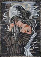 Dark Angel Fantasy Art Mosaic