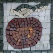 Large Red Apple Kitchen Backsplash Mosaic