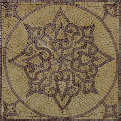 IN485 Floral Motif Geometrical Insert Mosaic