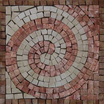 IN690 Mini Decor Accent Wave Life Spiral Moving  Mosaic