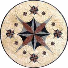 MD189 star galaxy medallion Mosaic