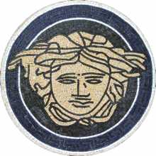 MD306 Blue navy versace art Mosaic