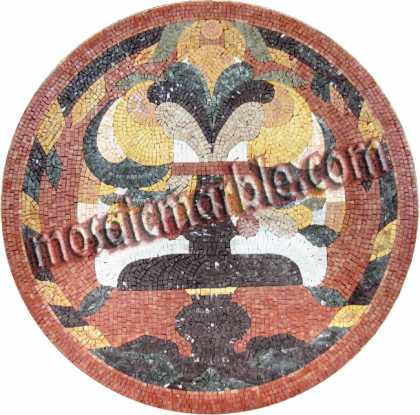 MD646 colorful artistic medallion Mosaic