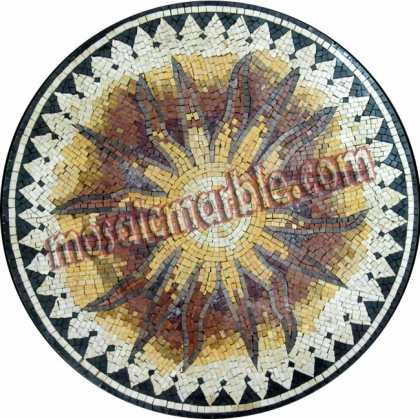 MD804 Abstract sun flower art Mosaic