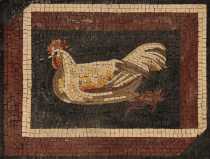 Kitchen Backsplash Hen Mural Mosaic