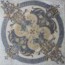 POLISHED Marble Floor Tile Square Rug