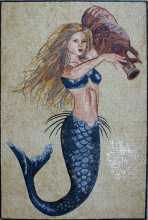 Mermaid with Urn Mosaic